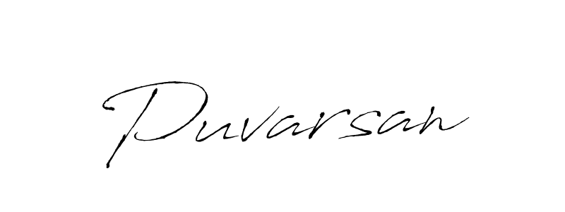 Use a signature maker to create a handwritten signature online. With this signature software, you can design (Antro_Vectra) your own signature for name Puvarsan. Puvarsan signature style 6 images and pictures png