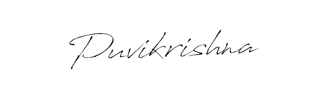 Puvikrishna stylish signature style. Best Handwritten Sign (Antro_Vectra) for my name. Handwritten Signature Collection Ideas for my name Puvikrishna. Puvikrishna signature style 6 images and pictures png