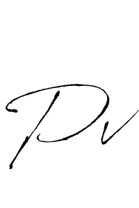 if you are searching for the best signature style for your name Pv. so please give up your signature search. here we have designed multiple signature styles  using Antro_Vectra. Pv signature style 6 images and pictures png