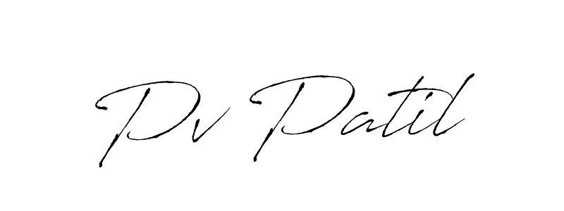 How to Draw Pv Patil signature style? Antro_Vectra is a latest design signature styles for name Pv Patil. Pv Patil signature style 6 images and pictures png