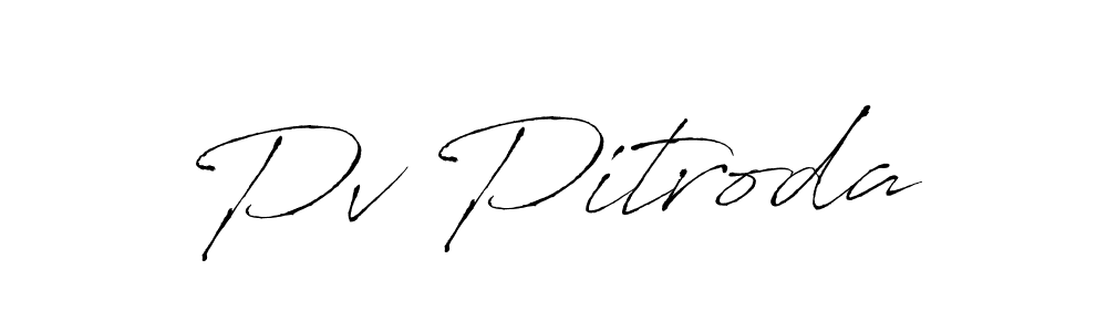 Make a beautiful signature design for name Pv Pitroda. With this signature (Antro_Vectra) style, you can create a handwritten signature for free. Pv Pitroda signature style 6 images and pictures png