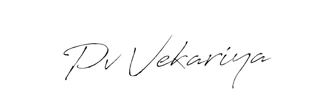 Similarly Antro_Vectra is the best handwritten signature design. Signature creator online .You can use it as an online autograph creator for name Pv Vekariya. Pv Vekariya signature style 6 images and pictures png
