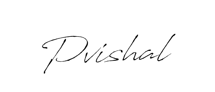 Pvishal stylish signature style. Best Handwritten Sign (Antro_Vectra) for my name. Handwritten Signature Collection Ideas for my name Pvishal. Pvishal signature style 6 images and pictures png