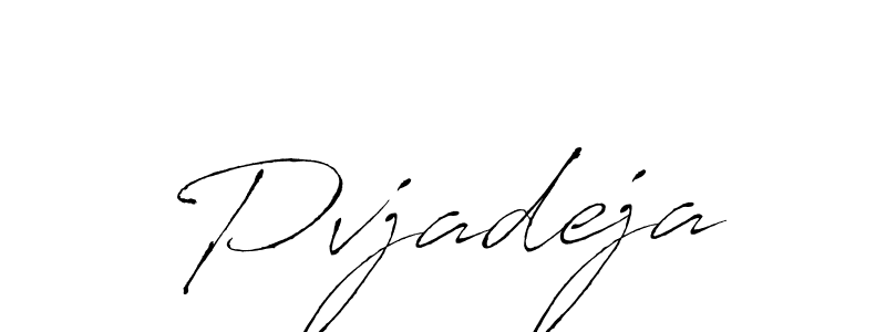 if you are searching for the best signature style for your name Pvjadeja. so please give up your signature search. here we have designed multiple signature styles  using Antro_Vectra. Pvjadeja signature style 6 images and pictures png