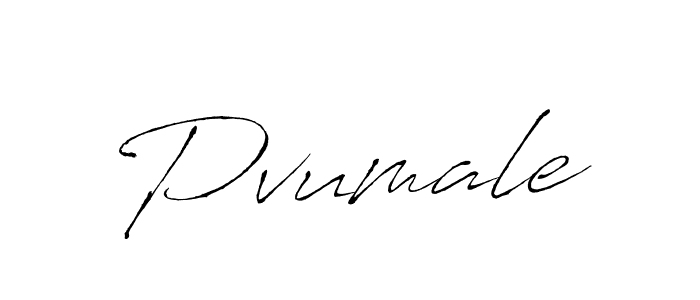 Make a beautiful signature design for name Pvumale. With this signature (Antro_Vectra) style, you can create a handwritten signature for free. Pvumale signature style 6 images and pictures png