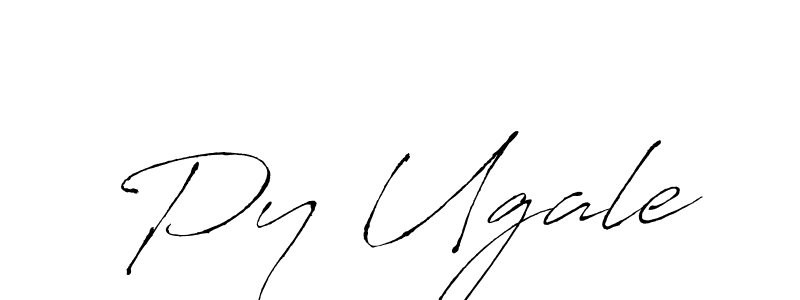 How to make Py Ugale name signature. Use Antro_Vectra style for creating short signs online. This is the latest handwritten sign. Py Ugale signature style 6 images and pictures png