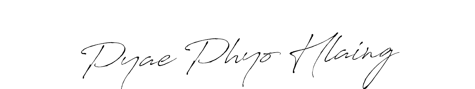 How to make Pyae Phyo Hlaing signature? Antro_Vectra is a professional autograph style. Create handwritten signature for Pyae Phyo Hlaing name. Pyae Phyo Hlaing signature style 6 images and pictures png