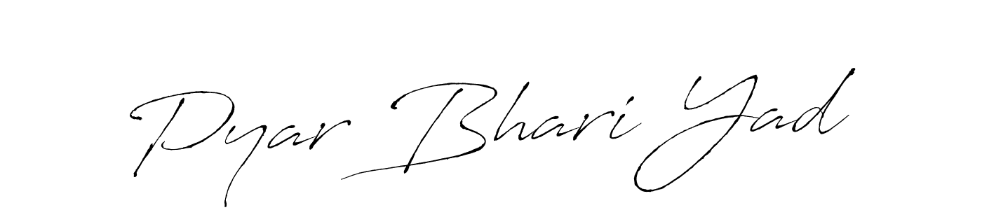 Also You can easily find your signature by using the search form. We will create Pyar Bhari Yad name handwritten signature images for you free of cost using Antro_Vectra sign style. Pyar Bhari Yad signature style 6 images and pictures png