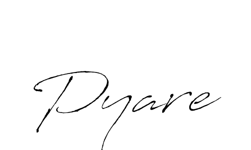 Pyare stylish signature style. Best Handwritten Sign (Antro_Vectra) for my name. Handwritten Signature Collection Ideas for my name Pyare. Pyare signature style 6 images and pictures png