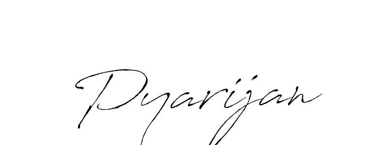 How to make Pyarijan signature? Antro_Vectra is a professional autograph style. Create handwritten signature for Pyarijan name. Pyarijan signature style 6 images and pictures png