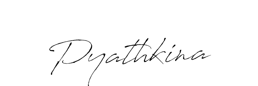 Make a beautiful signature design for name Pyathkina. With this signature (Antro_Vectra) style, you can create a handwritten signature for free. Pyathkina signature style 6 images and pictures png