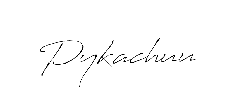 Pykachuu stylish signature style. Best Handwritten Sign (Antro_Vectra) for my name. Handwritten Signature Collection Ideas for my name Pykachuu. Pykachuu signature style 6 images and pictures png