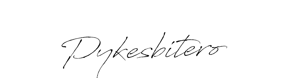 Pykesbitero stylish signature style. Best Handwritten Sign (Antro_Vectra) for my name. Handwritten Signature Collection Ideas for my name Pykesbitero. Pykesbitero signature style 6 images and pictures png