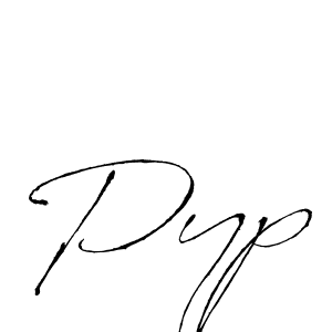 Also we have Pyp name is the best signature style. Create professional handwritten signature collection using Antro_Vectra autograph style. Pyp signature style 6 images and pictures png