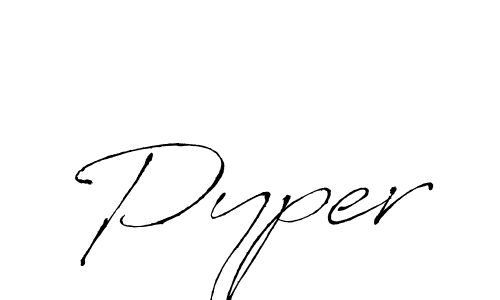 How to make Pyper signature? Antro_Vectra is a professional autograph style. Create handwritten signature for Pyper name. Pyper signature style 6 images and pictures png