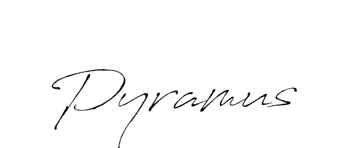 Make a beautiful signature design for name Pyramus. With this signature (Antro_Vectra) style, you can create a handwritten signature for free. Pyramus signature style 6 images and pictures png