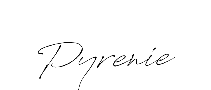 Make a beautiful signature design for name Pyrenie. With this signature (Antro_Vectra) style, you can create a handwritten signature for free. Pyrenie signature style 6 images and pictures png