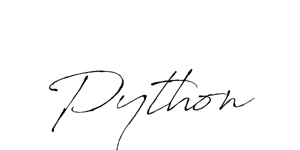 Use a signature maker to create a handwritten signature online. With this signature software, you can design (Antro_Vectra) your own signature for name Python. Python signature style 6 images and pictures png