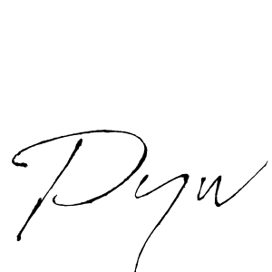 Once you've used our free online signature maker to create your best signature Antro_Vectra style, it's time to enjoy all of the benefits that Pyw name signing documents. Pyw signature style 6 images and pictures png