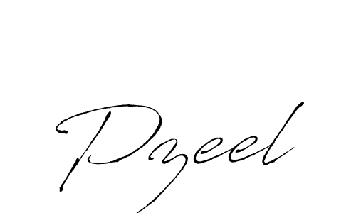 How to make Pzeel signature? Antro_Vectra is a professional autograph style. Create handwritten signature for Pzeel name. Pzeel signature style 6 images and pictures png