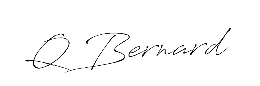 Create a beautiful signature design for name Q Bernard. With this signature (Antro_Vectra) fonts, you can make a handwritten signature for free. Q Bernard signature style 6 images and pictures png