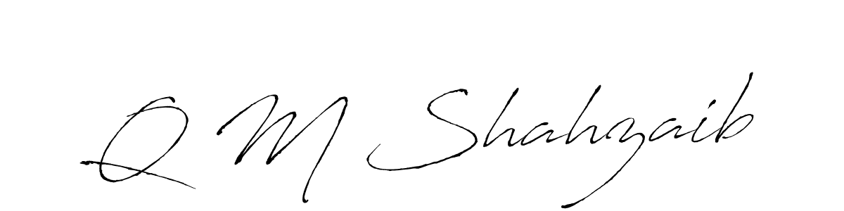 Once you've used our free online signature maker to create your best signature Antro_Vectra style, it's time to enjoy all of the benefits that Q M Shahzaib name signing documents. Q M Shahzaib signature style 6 images and pictures png