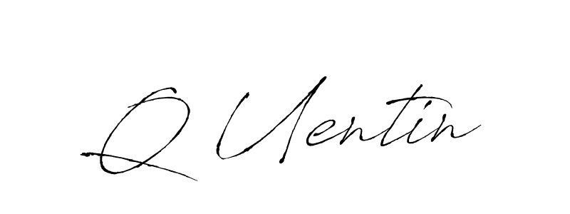 Create a beautiful signature design for name Q Uentin. With this signature (Antro_Vectra) fonts, you can make a handwritten signature for free. Q Uentin signature style 6 images and pictures png