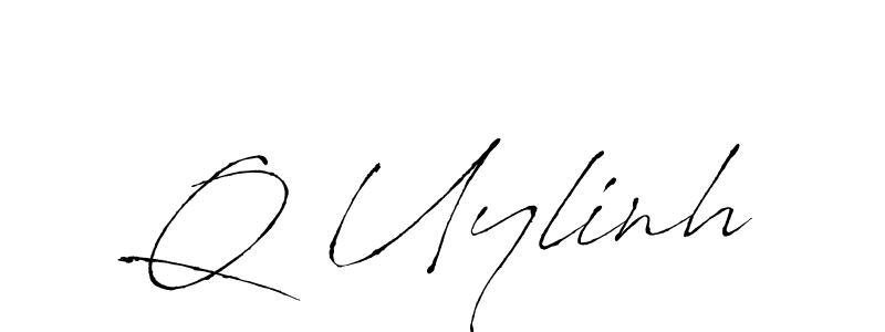 You should practise on your own different ways (Antro_Vectra) to write your name (Q Uylinh) in signature. don't let someone else do it for you. Q Uylinh signature style 6 images and pictures png