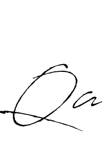 Use a signature maker to create a handwritten signature online. With this signature software, you can design (Antro_Vectra) your own signature for name Qa. Qa signature style 6 images and pictures png