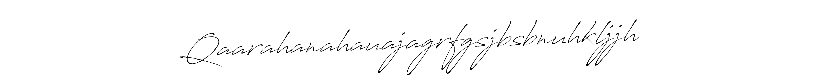 How to make Qaarahanahauajagrfgsjbsbnuhkljjh name signature. Use Antro_Vectra style for creating short signs online. This is the latest handwritten sign. Qaarahanahauajagrfgsjbsbnuhkljjh signature style 6 images and pictures png