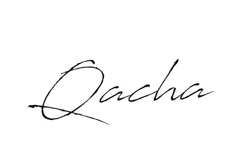 Create a beautiful signature design for name Qacha. With this signature (Antro_Vectra) fonts, you can make a handwritten signature for free. Qacha signature style 6 images and pictures png