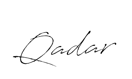 Create a beautiful signature design for name Qadar. With this signature (Antro_Vectra) fonts, you can make a handwritten signature for free. Qadar signature style 6 images and pictures png