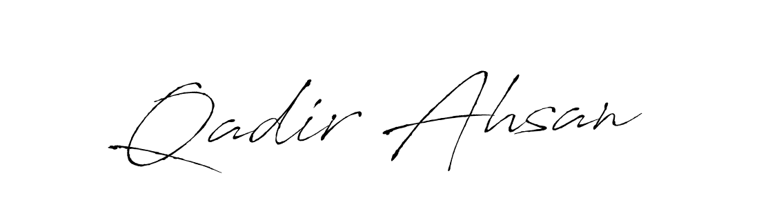 This is the best signature style for the Qadir Ahsan name. Also you like these signature font (Antro_Vectra). Mix name signature. Qadir Ahsan signature style 6 images and pictures png