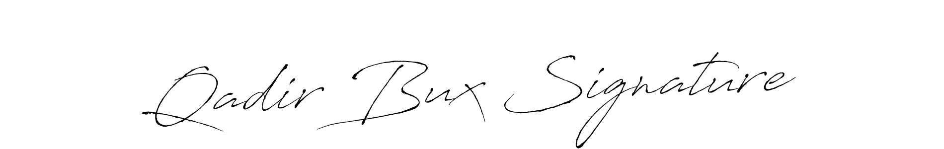 Make a short Qadir Bux Signature signature style. Manage your documents anywhere anytime using Antro_Vectra. Create and add eSignatures, submit forms, share and send files easily. Qadir Bux Signature signature style 6 images and pictures png