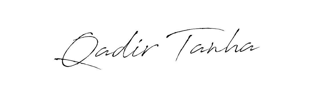 This is the best signature style for the Qadir Tanha name. Also you like these signature font (Antro_Vectra). Mix name signature. Qadir Tanha signature style 6 images and pictures png