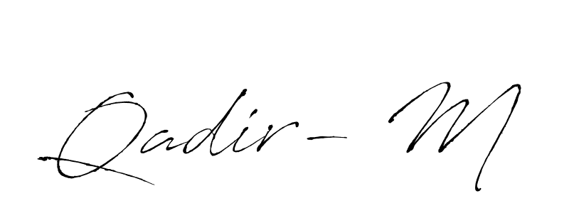 if you are searching for the best signature style for your name Qadir- M. so please give up your signature search. here we have designed multiple signature styles  using Antro_Vectra. Qadir- M signature style 6 images and pictures png