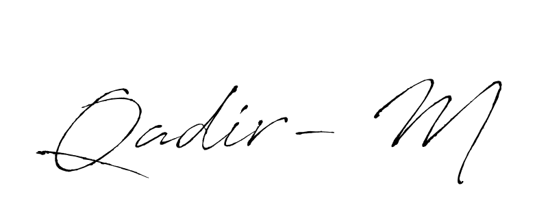 Also we have Qadir- M name is the best signature style. Create professional handwritten signature collection using Antro_Vectra autograph style. Qadir- M signature style 6 images and pictures png