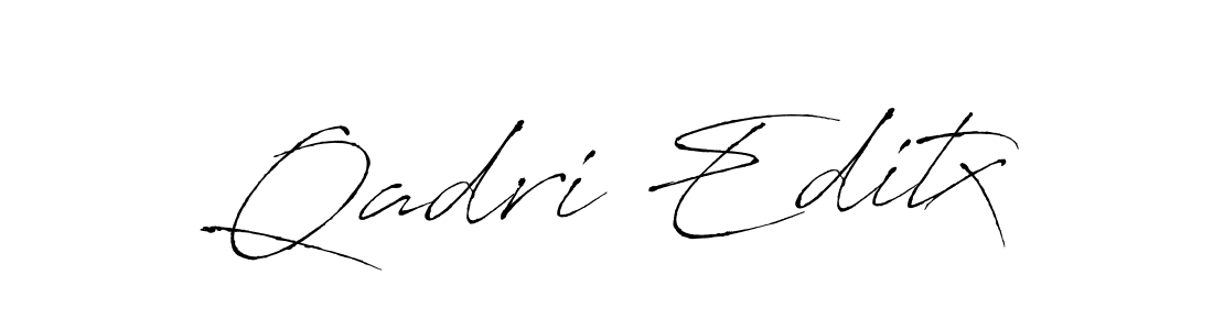 The best way (Antro_Vectra) to make a short signature is to pick only two or three words in your name. The name Qadri Editx include a total of six letters. For converting this name. Qadri Editx signature style 6 images and pictures png