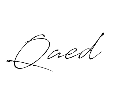 Also we have Qaed name is the best signature style. Create professional handwritten signature collection using Antro_Vectra autograph style. Qaed signature style 6 images and pictures png