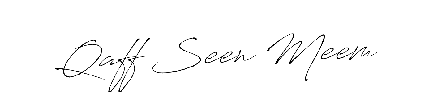 Create a beautiful signature design for name Qaff Seen Meem. With this signature (Antro_Vectra) fonts, you can make a handwritten signature for free. Qaff Seen Meem signature style 6 images and pictures png