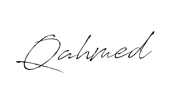 Qahmed stylish signature style. Best Handwritten Sign (Antro_Vectra) for my name. Handwritten Signature Collection Ideas for my name Qahmed. Qahmed signature style 6 images and pictures png