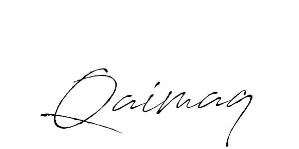 Create a beautiful signature design for name Qaimaq. With this signature (Antro_Vectra) fonts, you can make a handwritten signature for free. Qaimaq signature style 6 images and pictures png