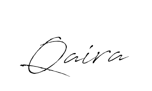 Design your own signature with our free online signature maker. With this signature software, you can create a handwritten (Antro_Vectra) signature for name Qaira. Qaira signature style 6 images and pictures png