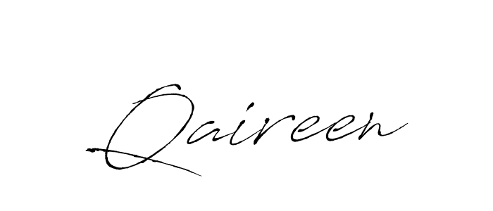 How to make Qaireen signature? Antro_Vectra is a professional autograph style. Create handwritten signature for Qaireen name. Qaireen signature style 6 images and pictures png