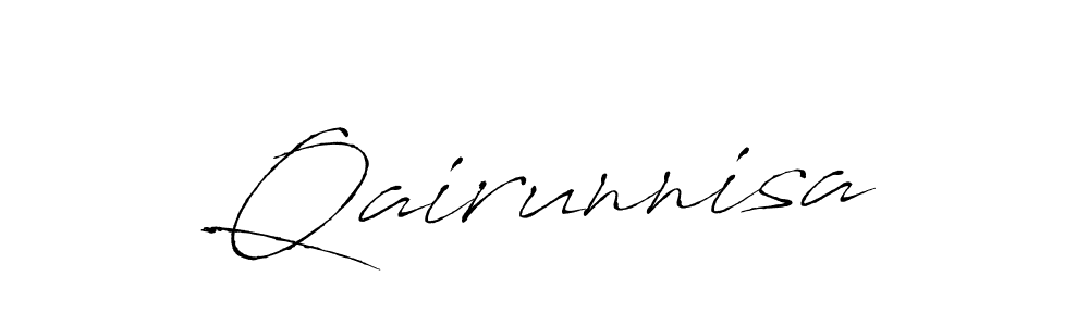 How to make Qairunnisa name signature. Use Antro_Vectra style for creating short signs online. This is the latest handwritten sign. Qairunnisa signature style 6 images and pictures png