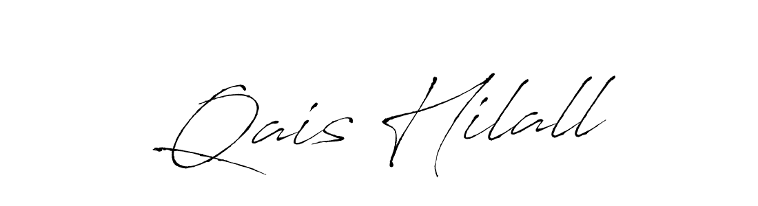 Create a beautiful signature design for name Qais Hilall. With this signature (Antro_Vectra) fonts, you can make a handwritten signature for free. Qais Hilall signature style 6 images and pictures png
