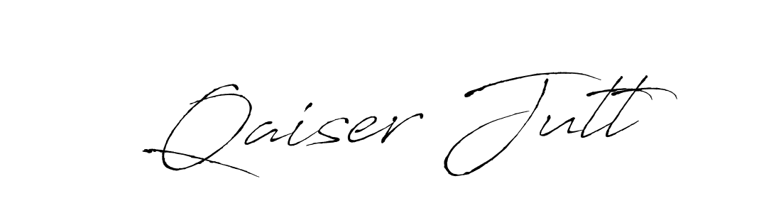 How to make Qaiser Jutt name signature. Use Antro_Vectra style for creating short signs online. This is the latest handwritten sign. Qaiser Jutt signature style 6 images and pictures png