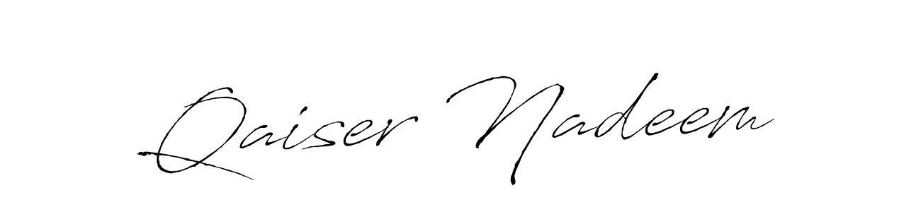 You should practise on your own different ways (Antro_Vectra) to write your name (Qaiser Nadeem) in signature. don't let someone else do it for you. Qaiser Nadeem signature style 6 images and pictures png