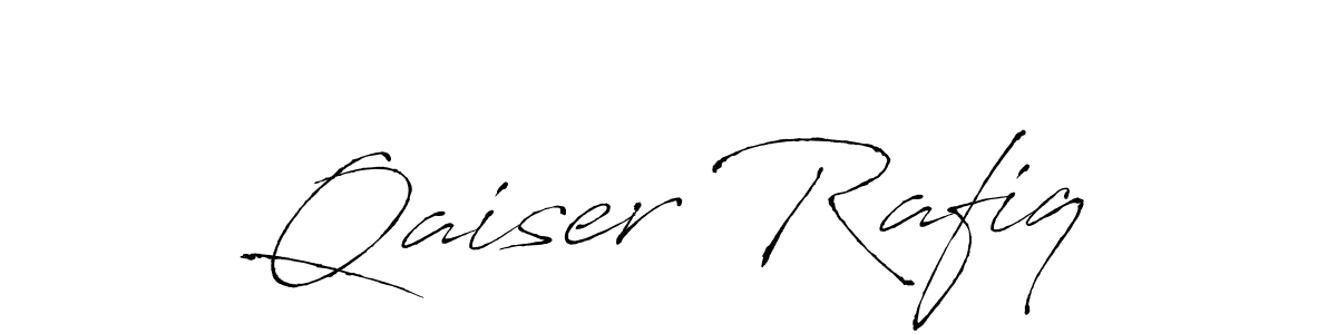 Create a beautiful signature design for name Qaiser Rafiq. With this signature (Antro_Vectra) fonts, you can make a handwritten signature for free. Qaiser Rafiq signature style 6 images and pictures png