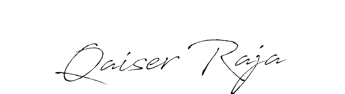 Qaiser Raja stylish signature style. Best Handwritten Sign (Antro_Vectra) for my name. Handwritten Signature Collection Ideas for my name Qaiser Raja. Qaiser Raja signature style 6 images and pictures png